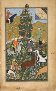Dara y el pastor, de un Bustan (El Huerto) de Sadi, persa, de Bujará, Uzbekistán, c.1531-32 de Mir Ali Al Husayni